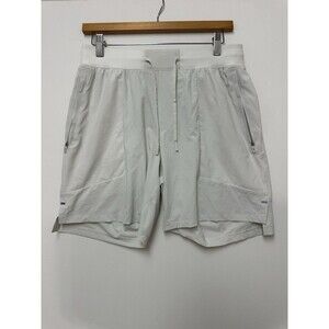 Lululemon License To Train 7" Shorts Men's Medium White Lined Gym Performance